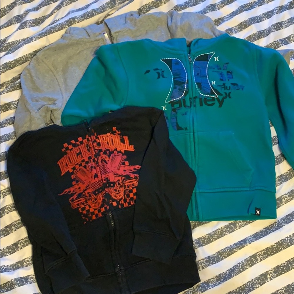 3 3T Zip Up Hoodies